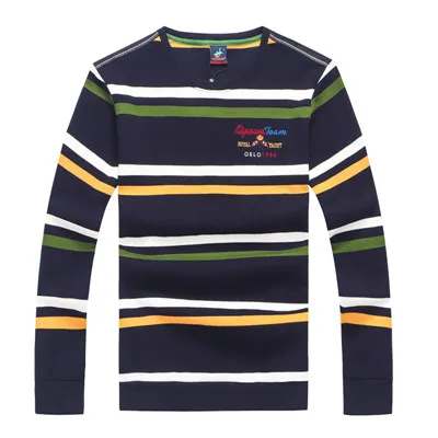 Высококачественный Полосатый пуловер с вышивкой Tace& Shark, мужской вязаный свитер с круглым вырезом, Свитера с молнией для мужчин - Цвет: 8803-1-green