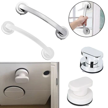 

Strong Suction Cup Handle Grab Bar Toilet Bath Shower Tub Bathroom Shower Grab Handle Rail Grip Non-Slip for Elderly Safety