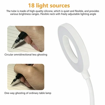 

3 Lighting Modes Flexible Dimmable Touch Control Desktop Light With Pen Holder J99Store