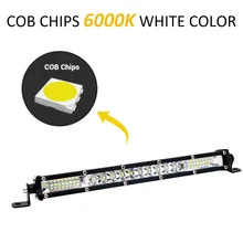

10 inch Ultra-Thin LED Light Bar Combo Beam Spot Flood Beam ATV Offroad SUV Spot light for Jeep Excavators Tractor Trailer