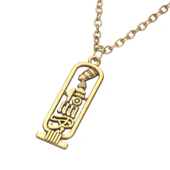 

2020 Arabic Golden Egyptian Pharaoh Retro Pendants Necklace For Women Egyptian Pharaoh Pendant Chain Necklace Dropshipping