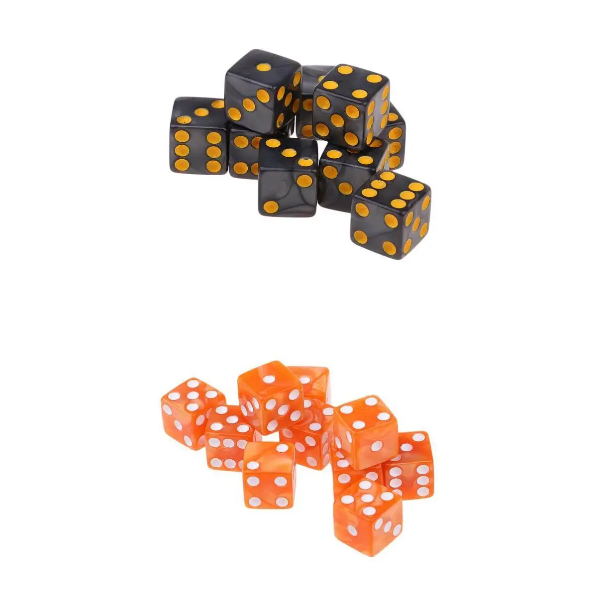 20Pcs Six Sided D6 Dices TRPG Toys for DND MTG Party Roleplay Accessory Gift