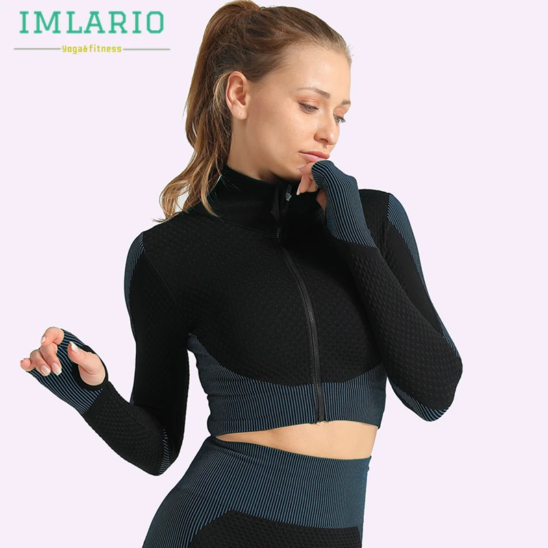 Cropped workout jacket Outlet