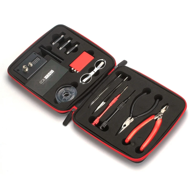 Bostique-Coil Father V2 Kit Vape Diy Инструменты для мастера сумки Пинцет плоскогубцы проволочный комплект нагревателей катушка джиг обмотка для упаковки электронной сигареты