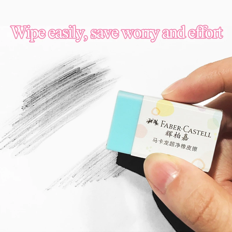 파버 카스텔 마카롱 컬러 울트라/슈퍼 클린 지우개/고무 시험 스페셜 스터디 문구 지우개, 부드러운 부스러기 지우개 187038