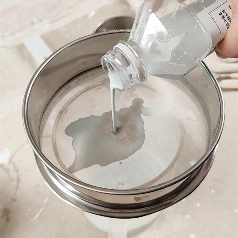 Pottery Art Stainless Steel Glaze Filter Sieving Screen Ceramic Glaze Slurry Sieve Mesh Pigment Mud Filter Polymer Clay Tools polymer clay tools pottery tools clay sculpting tools pottery sculpting tools clay craft tool