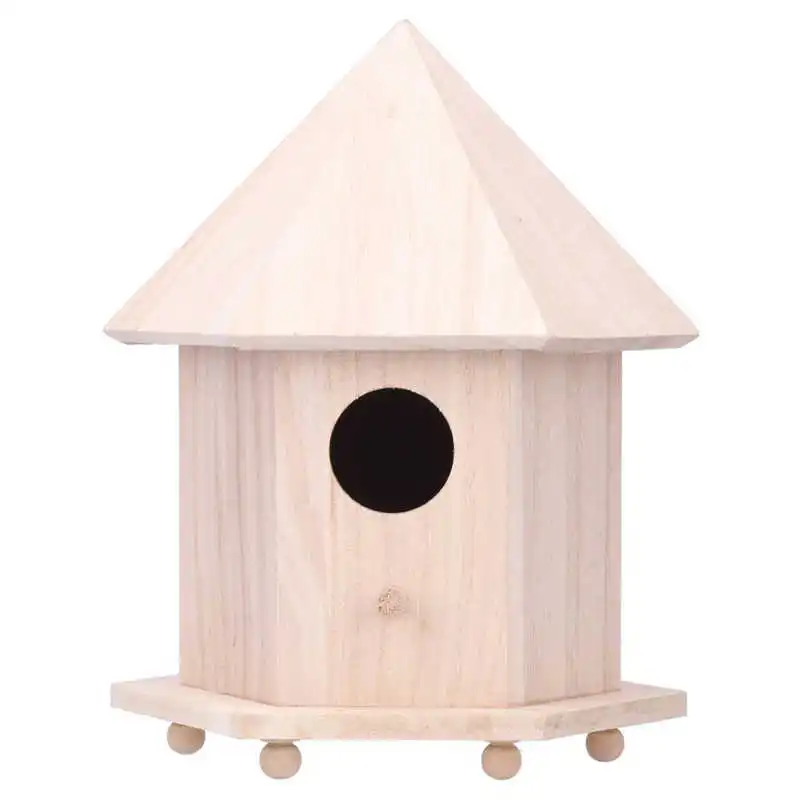 Bird House Bird Cage Outdoor Bird Breeding Loft Bird Nest Wooden Hanging Warm Breeding Box Natural Resting Place