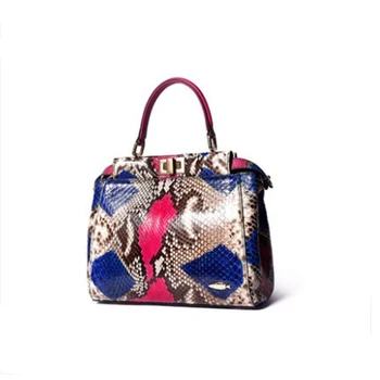 

yuanyu new python leather bag ladies leather handbag bag snakeskin handbag high-capacity simple women bag
