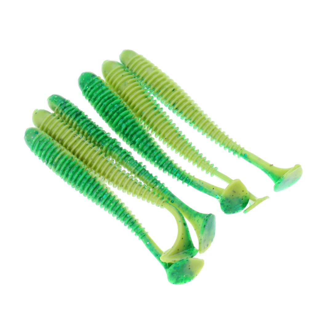 

6 Pcs 7.5cm Soft Fishing Baits Artificial Plastic Fishing Swimbaits Vivid Lifelike Fishing Tackles