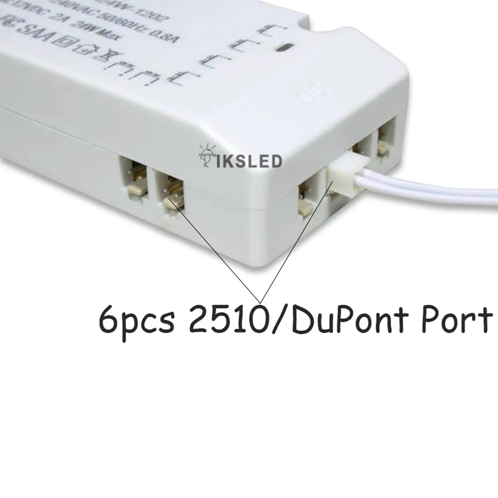 Power Supply Charger Adapter 12V 2A Adaptor Swiching EU 220V To Led Strip connect 2510/DuPont port | Освещение