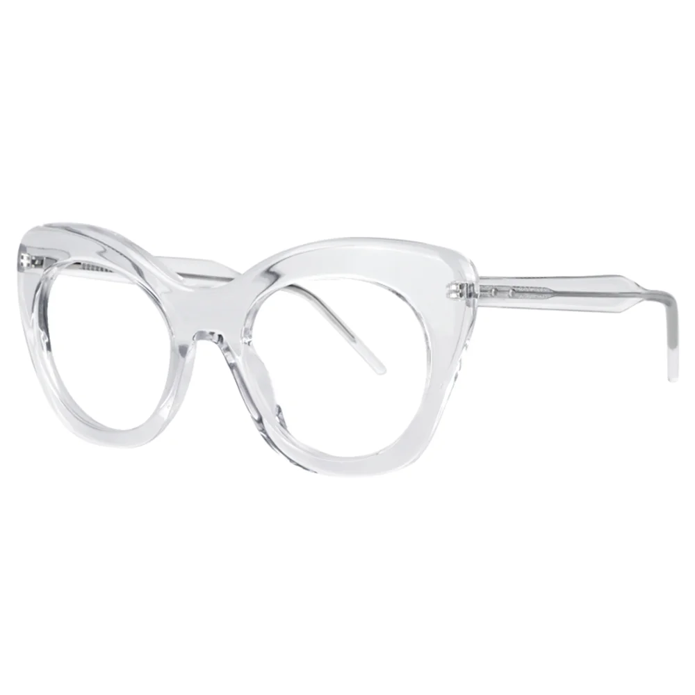 Zeelool Acetate Pop Color Cat-Eye Glasses Frame with Non-prescription Clear Lens Maria ZOA01451