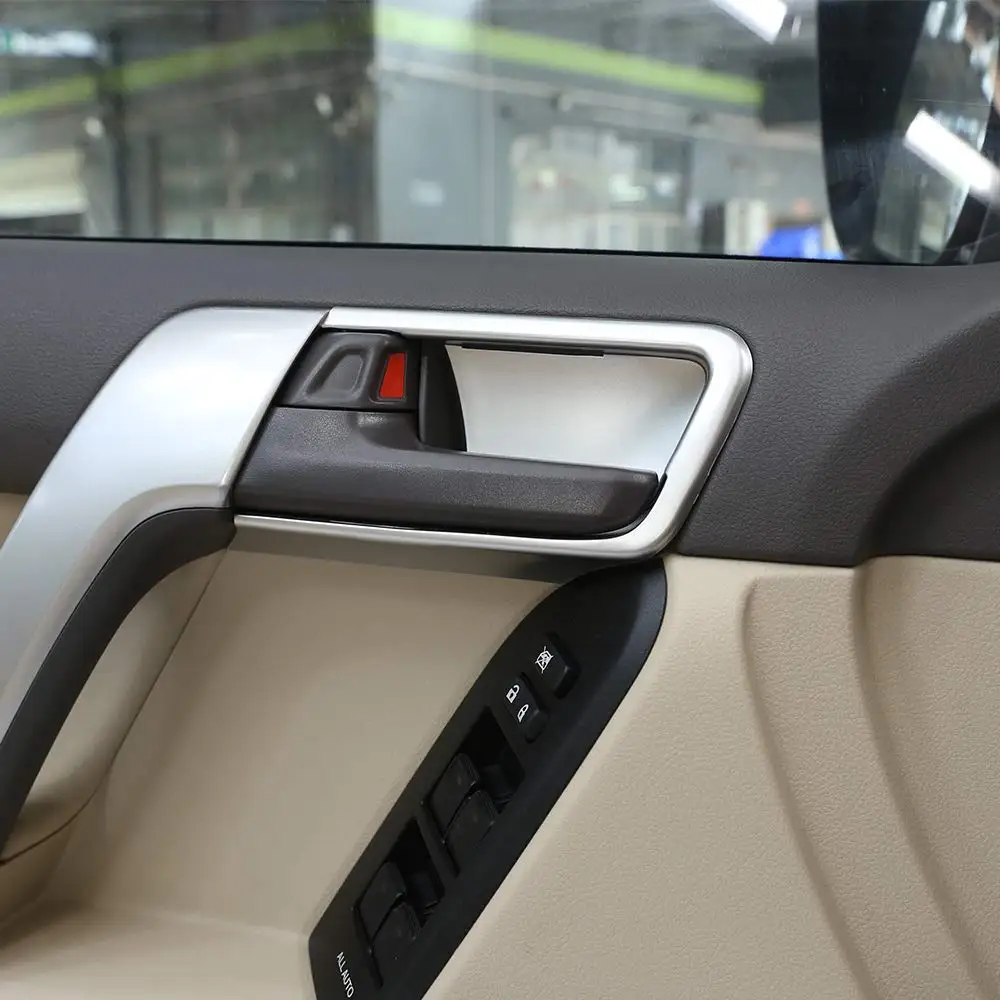 

Car ABS Interior Door Bowl Cover Trim For Toyota Land Cruiser Prado FJ150 150 2014-2019