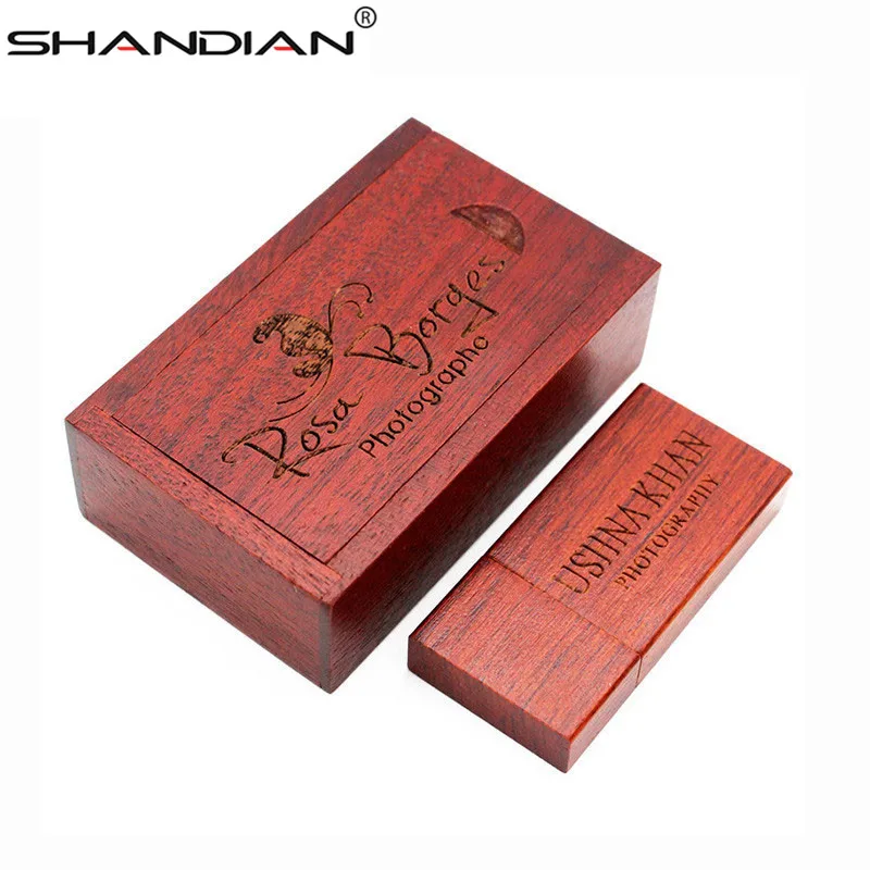 Usb флеш накопитель SHANDIAN деревянный 4/8/16/32/64 ГБ|flash drive memory stick|wooden usbpendrive logo |