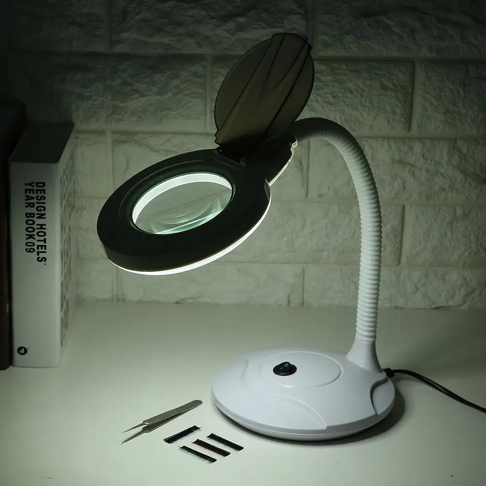 3X Magnifying Makeup Mirror Cold Light Magnifier Lamp Mirror with LED light vanity Manicure Tattoo Light espejo de maquillaje