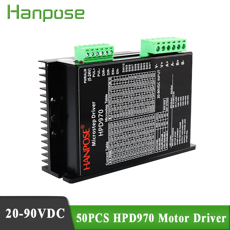 50 шт. HPD970 драйвер 2-фазный 2.8A 20- 90VDC для nema17 шаговый Motorbeauty медицинские машины