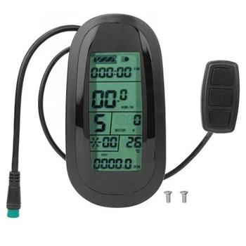 

E-Bike Motor KT-LCD6 Electric LCD Display Meter ligent Control Panel with Waterproof Connector