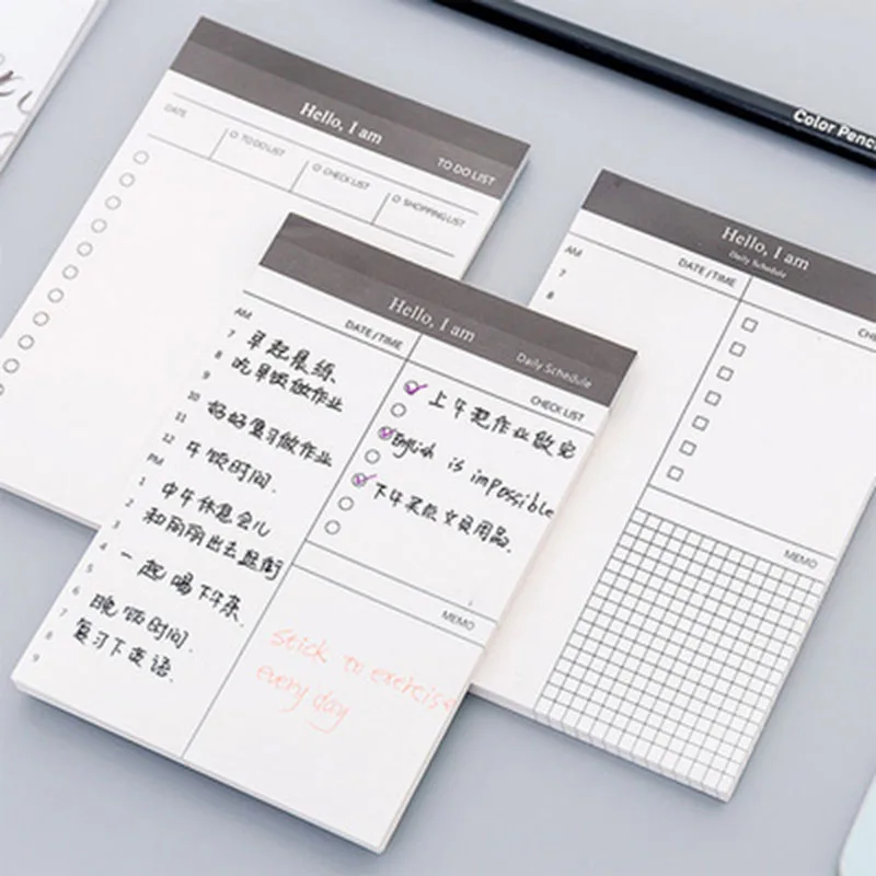 Office Plan note book Bussiness Schedule memo Notobooks School students notepad stationery supplies 02160