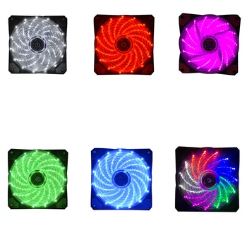 

Ultra Silent LED Case Fans Fashion Light Up LED Cooling Anti-Vibration PC Computer Heatsink Cooler Fan