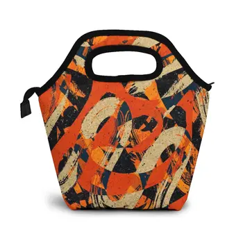 

Pattern Number 75 Lunch Bag Boxes Bags Portable Insulated Picnic Food Box for Women Men