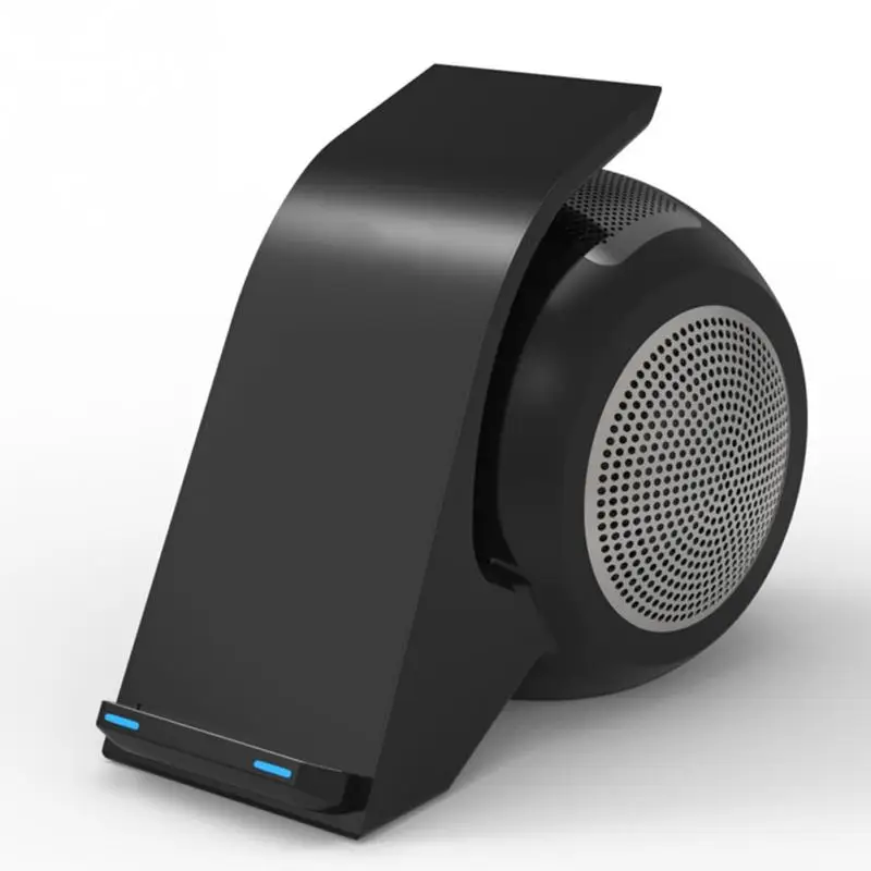 Громкий динамик, подставка для телефона, Bluetooth, настольное Быстрое беспроводное зарядное устройство с bluetooth-динамиком, беспроводная зарядная подставка, совместимая