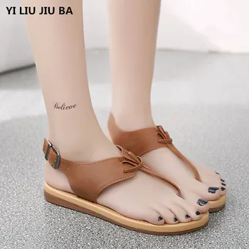 

Women Sandals Flip Flops Summer Rome Slip-On Non-slip Shoes Woman Slides Solid Casual Comfort Sandals women shoes mujer P068