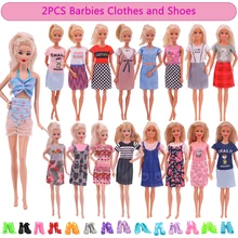 Poupée barbie 11.8 pouces, vêtements, chaussures, maillot de bain, tenue faite à la main, poupée fille BJD, cadeau de noël, offre spéciale, livraison gratuite, 2 pièces/ensemble