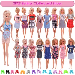 Poupée barbie 11.8 pouces, vêtements, chaussures, maillot de bain, tenue faite à la main, poupée fille BJD, cadeau de noël, offre spéciale, livraison gratuite, 2 pièces/ensemble 