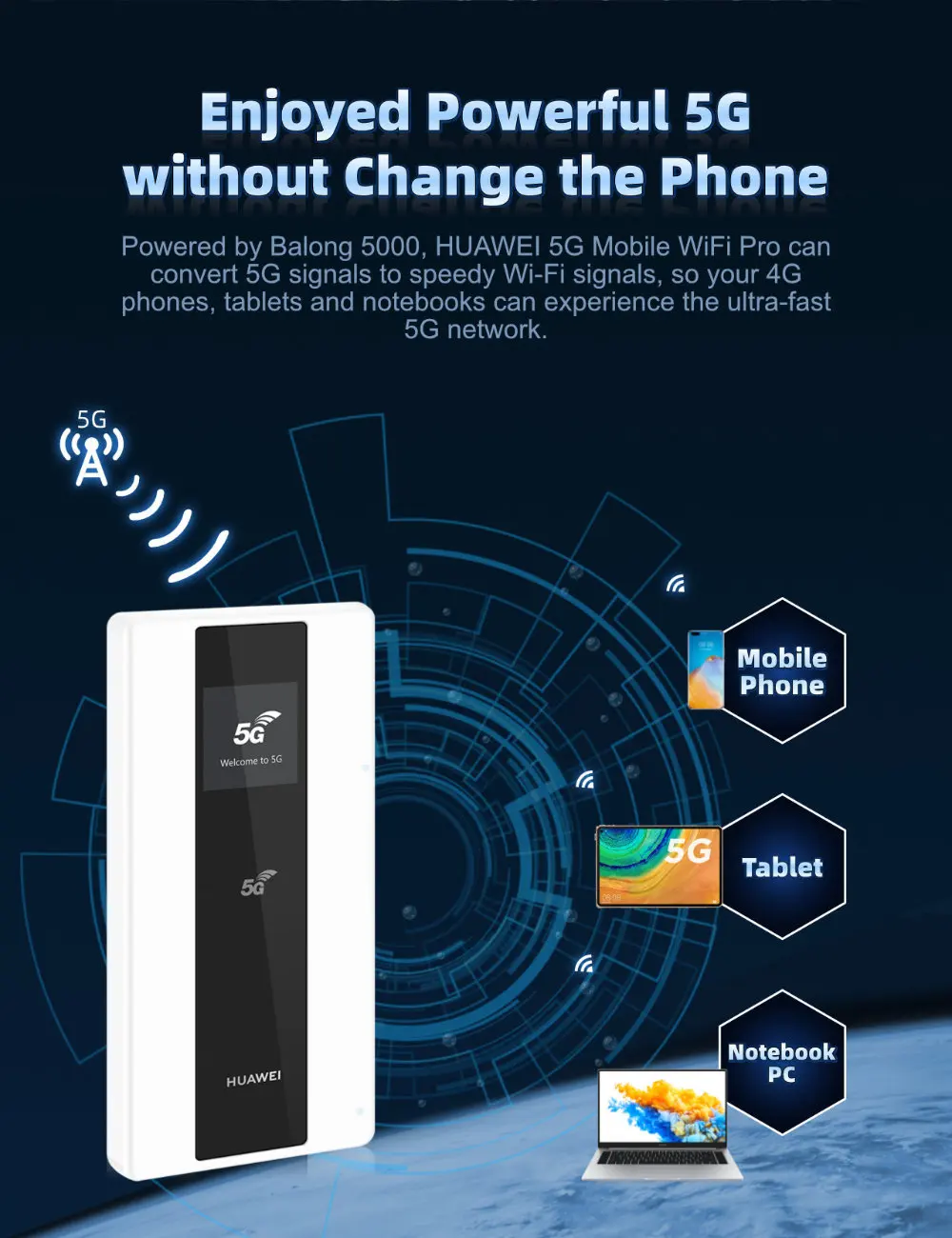 Huawei 5g Mobile Wifi Hotspot Unlocked Companion Mobile