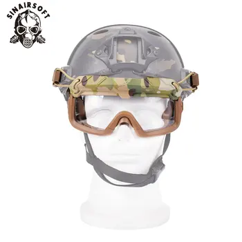 

Airsoft Paintball Tactical Goggle for Helmet Safety Clear Glasses Eyes Protection Shooting CS Game Anti-fog Hiking Eyewears