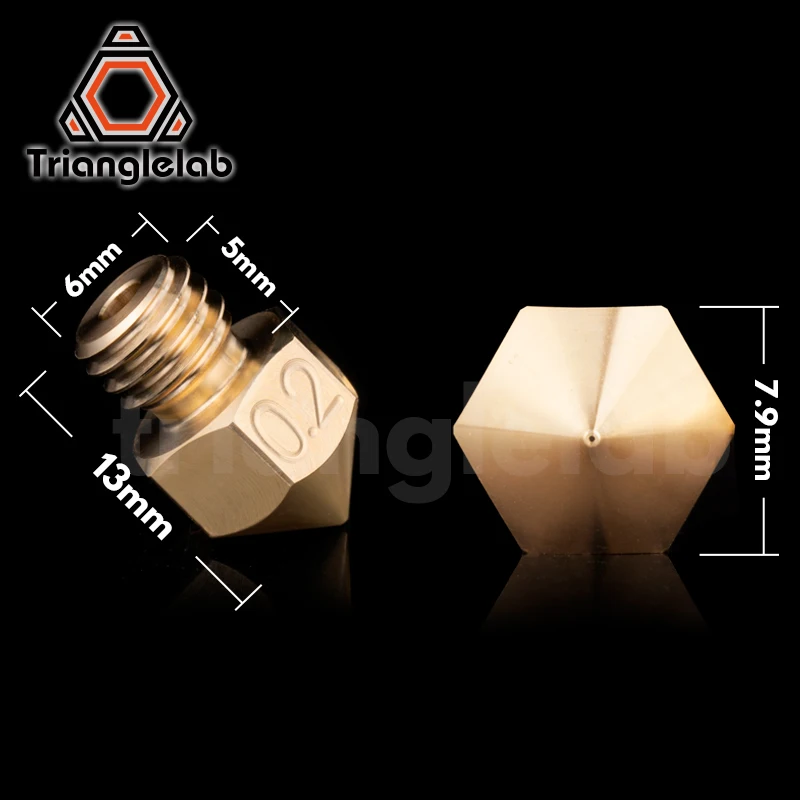 Высококачественная латунная насадка MK8 trianglelab для 3D принтеров, Филамент 1,75 мм, J-head cr10, нагревательный блок ender3 hotend m6 (art.: 7a658e75c) - 7a658e75c