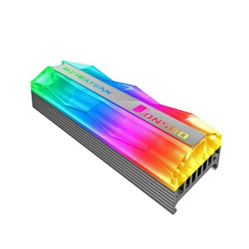 

Jonsbo M.2-2 ARGB Lighting M.2 SSD Heatsink 5V 3Pin Solid State Hard Disk Cooler Radiator Heat Thermal Dissipation Cooling Pad