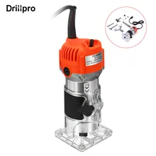 Деревообрабатывающий электрический триммер 800 Вт 30000 об/мин фрезерование древесины гравировальный долбежный обрезной станок ручная машинка для резки дерева маршрутизатор