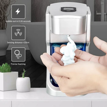 

Liquid Soap Dispensers Bathroom Kitchen Tools Automatic Sensor Soap Dispenser Sprayer Infrared Sensor USB Rechargeable