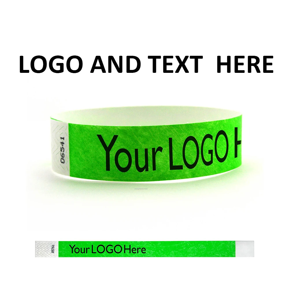 Tyvek-pulsera de papel personalizada para eventos, pulseras baratas con logotipo e impresión de - AliExpress y jardín