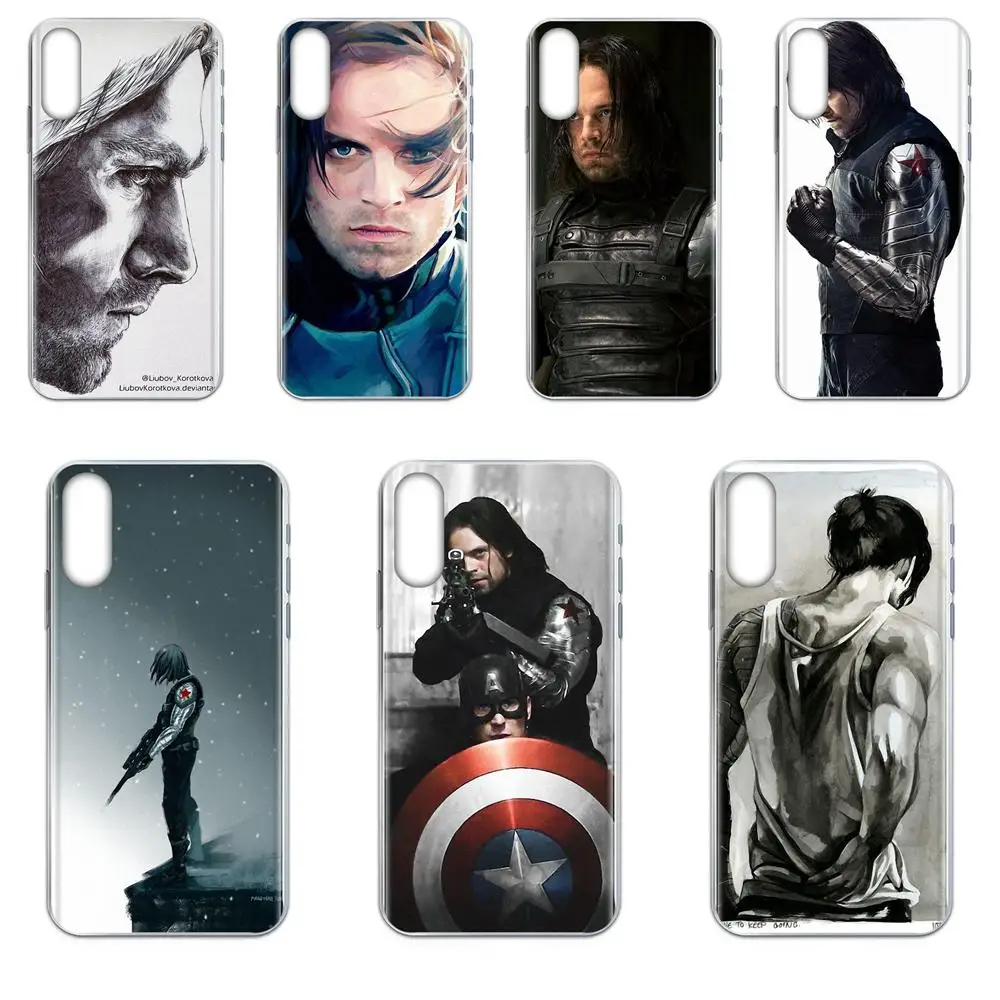 Diy Drawing TPU Winter Soldier Bucky For Galaxy Alpha Note 10 Pro A10 A20 A20E A30 A40 A50 A60 A70 A80 A90 M10 M20 M30 M40 | Мобильные