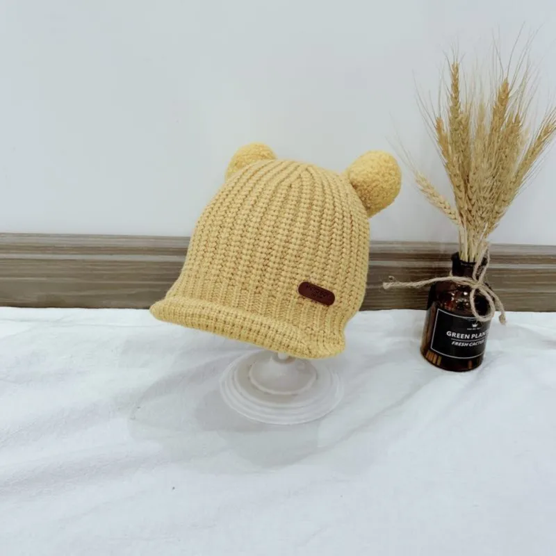 Детская шапка Skullies; сезон осень-зима; теплые детские шапки унисекс; однотонные мягкие детские милые разноцветные шапки-бини