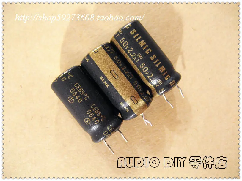 10pcs/30pcs ELNA SILMIC Frosted Leather Large Volume 2.2uF/50V 10*20mm Audio Electrolytic Capacitor