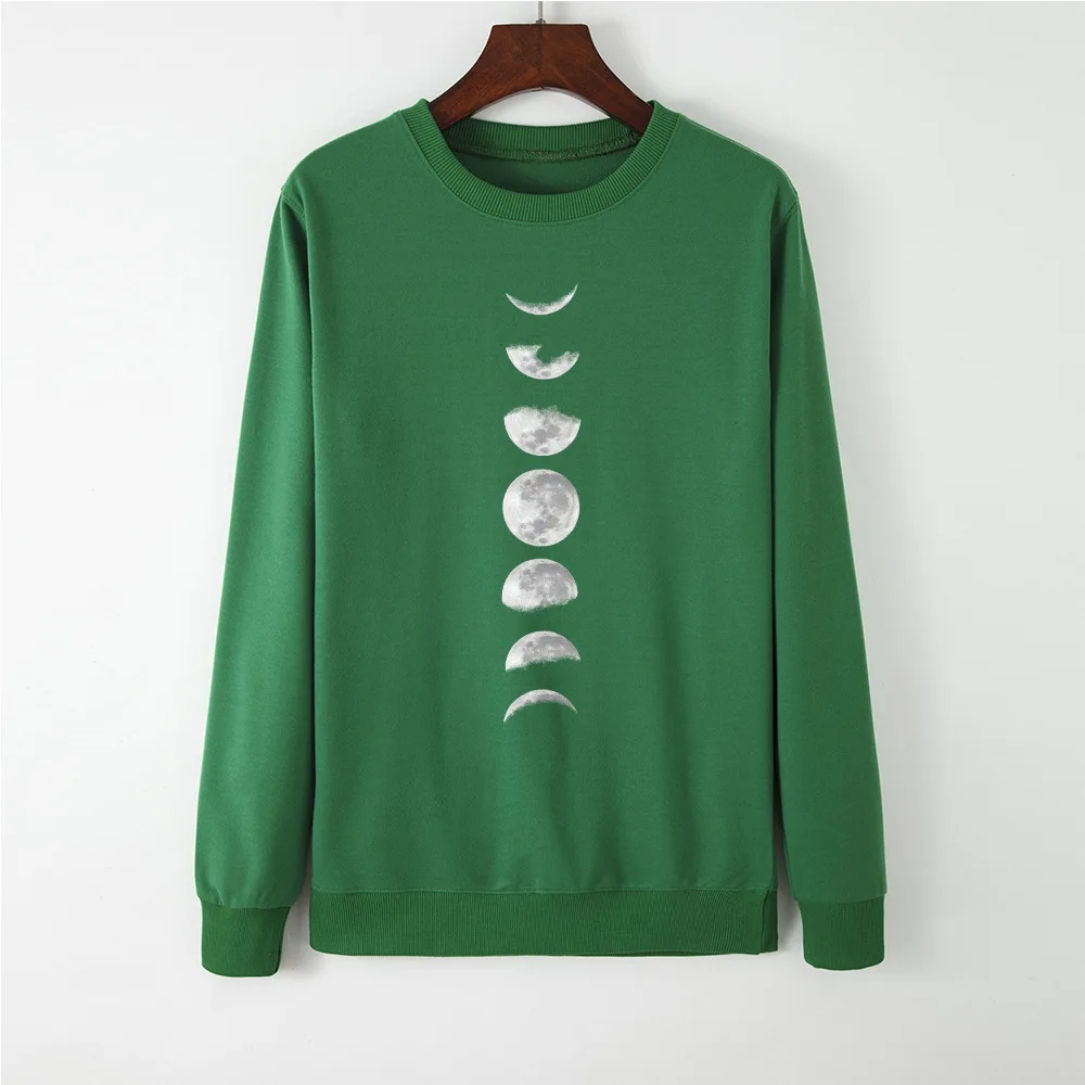 SINGRAIN Moon Eclipse, женские пуловеры Polerones, осень, натуральная сцена, пуловеры, топы, большие размеры, готические толстовки, Harajuku, толстовка с принтом