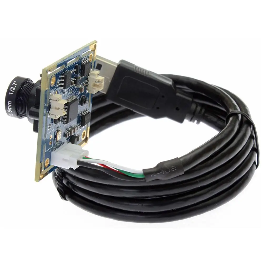 OEM 0.3MP VGA UVC камера Бесплатный драйвер usb видеокамера с 3,6 мм объективом