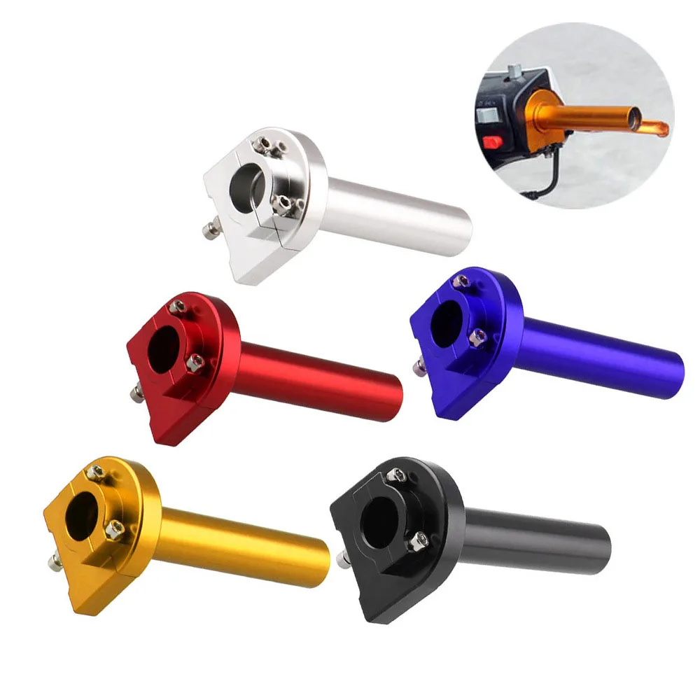 

Universal 22mm 7/8" CNC Aluminum Accelerator Throttle Twist Grips Handlebars Motorcycle Blue Black Red Silver C66
