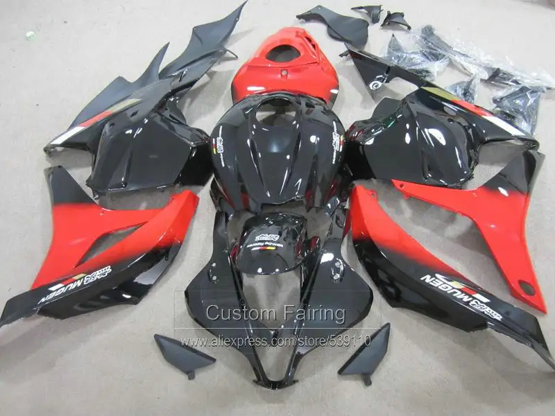 Ико качество полный комплект обтекателя Для HONDA CBR600RR 2009 2010 2011 2012 CBR 600 RR черный, красный Обтекатели комплекты 09, 10, 11, 12, XF57