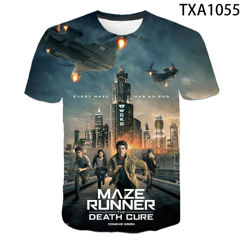 

Mens 3D Printed t-shirts The Maze Runner Short Sleeve Boy Girl Kids Fashion Men Women Children Short Sleeve Cool Tops Tee