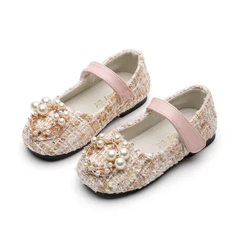 

2020 Autumn Kid's Shoes Women's Shoes Casuals Hook & Loop String Bead Fashion Sweet All-match