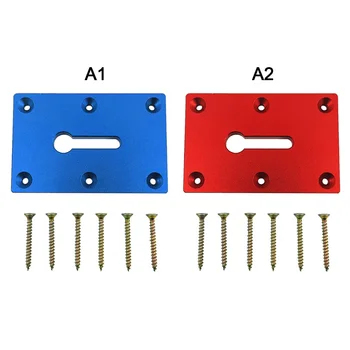 

1Set Woodworking Table Fixture Fixing Plate Clamp Installation Aluminum alloy Woodworking Tool Aluminum allo ywith 6 Screws