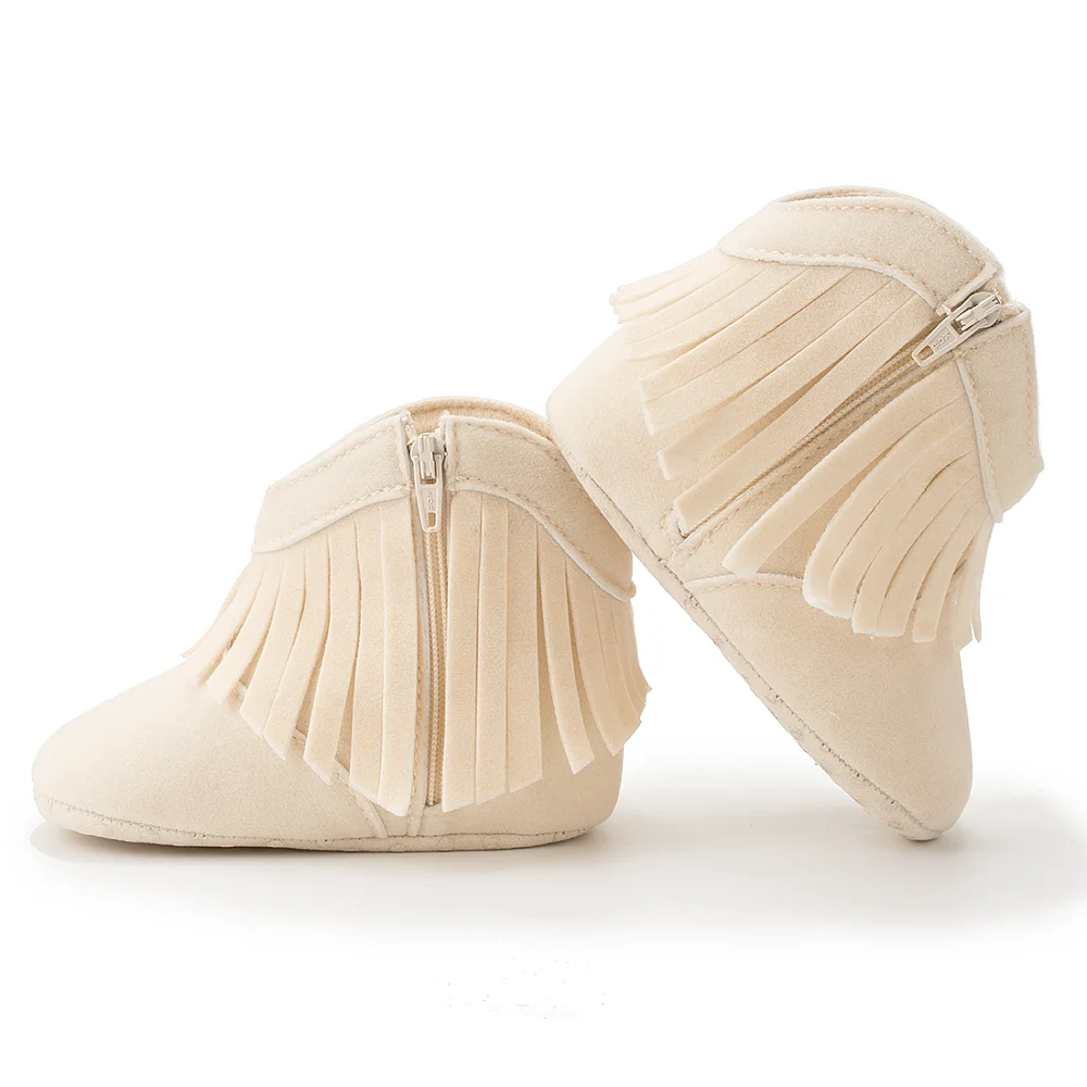 Baby Booties Infant Toddler First Walkers Soft Sole Anti-slip Boots Moccasin For Kids