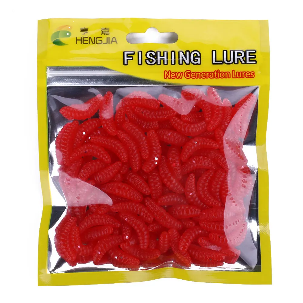 Description Picture 5 of item50PCS/bag Maggot Grub Soft Lure Baits 2CM  Worm Fishing Lure Smell Hooks Shrimp Larva Soft Bait Wobblers Fishing tackle