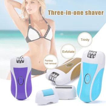 

3-in-1 Rechargeable Hair Shaver Hair Removal Epilator Device Callus Remover Multifunctional Shaving Device Kit SK88