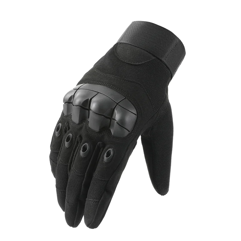 Men's Tactical Gloves Motorcycle Riding Touch Screen Outdoor Sport Full Finger Moto Anti-Slip Carbon Fiber Shell Tactical Gloves