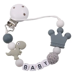 Baby Silicone Pacifier Chains Baby Pacifier Clips Safe Teething Chain Nipple Bracket Holder Chain Baby Teether Chain