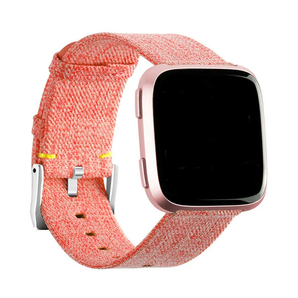 Watch Replacement Watch Sports Band Canvas Wristband Compatible with Fitbit Versa/Versa 2 for Men and Women versa watch band